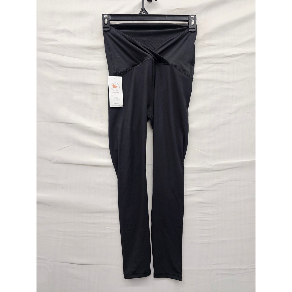 Isabel by Ingrid & Isabel Womens Active Leggings Black Poly Blend Size Small